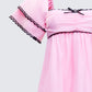 Cerys Pink Organza Mini Dress