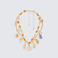 Chantara Gold MultI Shell Charm Necklace product front