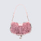 Charalyn Pink Fur Shoulder Bag
