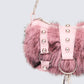Charalyn Pink Fur Shoulder Bag