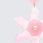 Charity Pink Flower Dangle Earrings