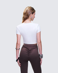 Chaya White Graphic Tee