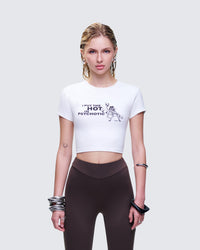Chaya White Graphic Tee