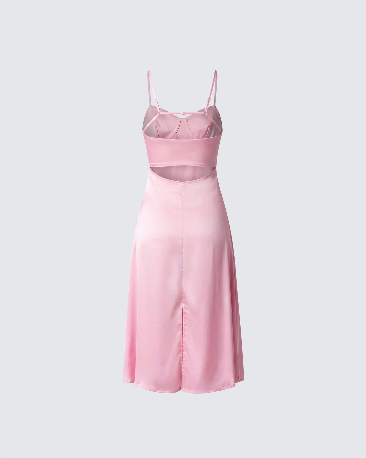 Chrishell Satin Cut Out Midi Dress