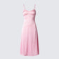 Chrishell Satin Cut Out Midi Dress