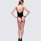 Cinderella Black Boned Mesh Bustier Bodysuit