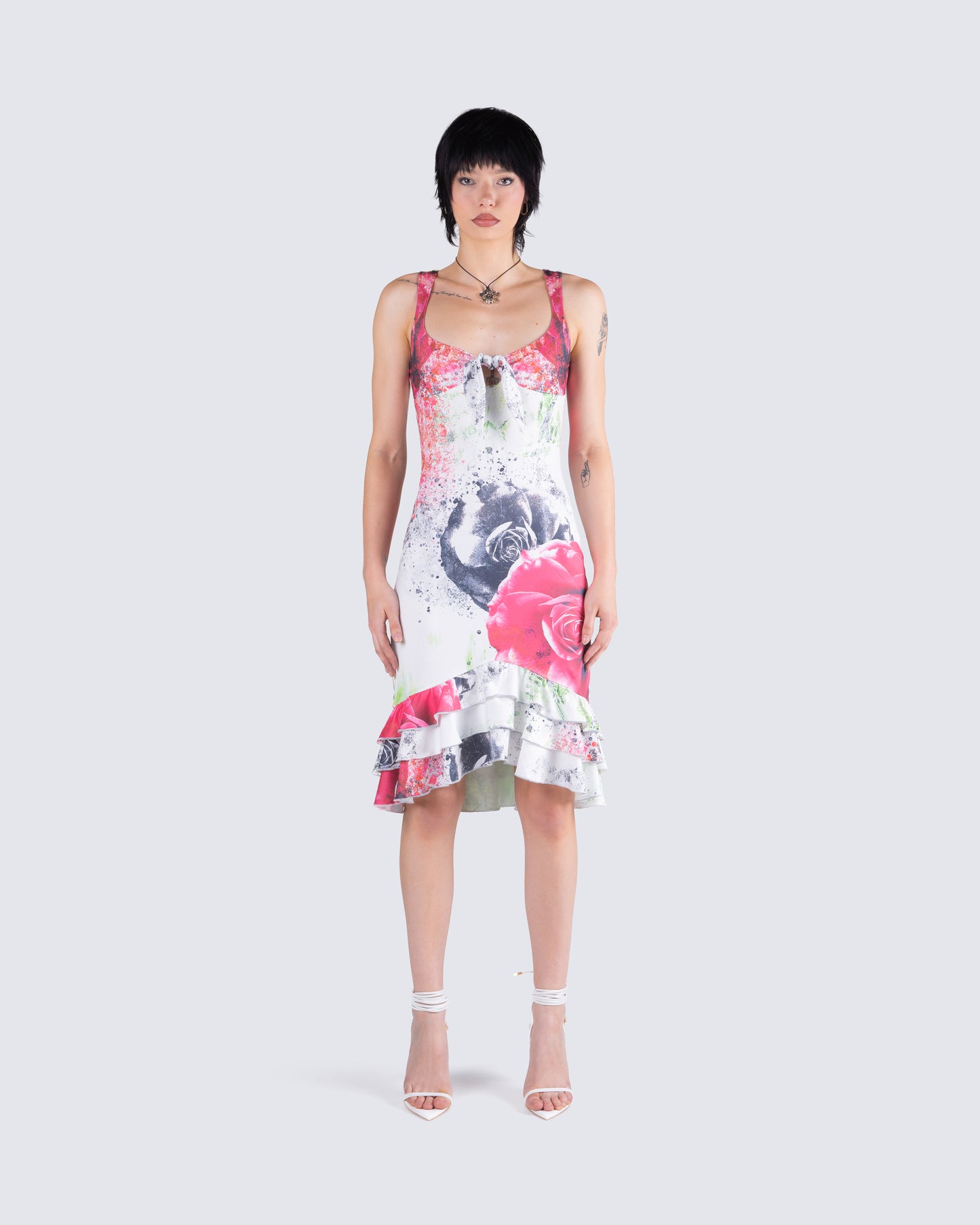 Clarice Floral Print Dress