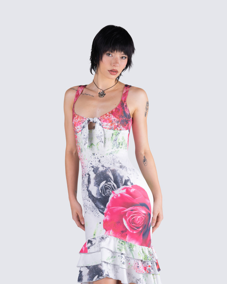 Clarice Floral Print Dress