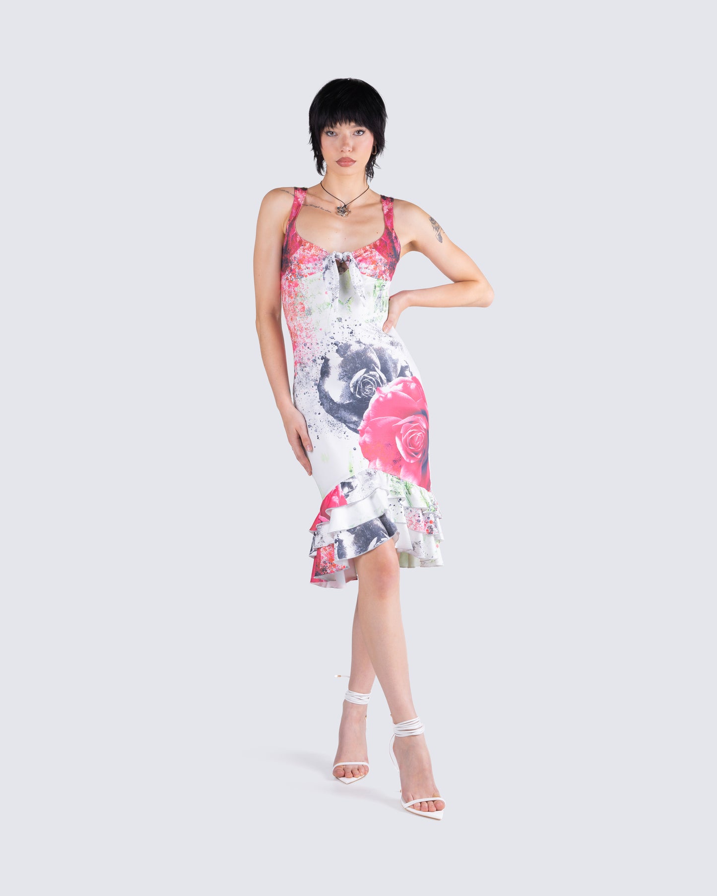 Clarice Floral Print Dress