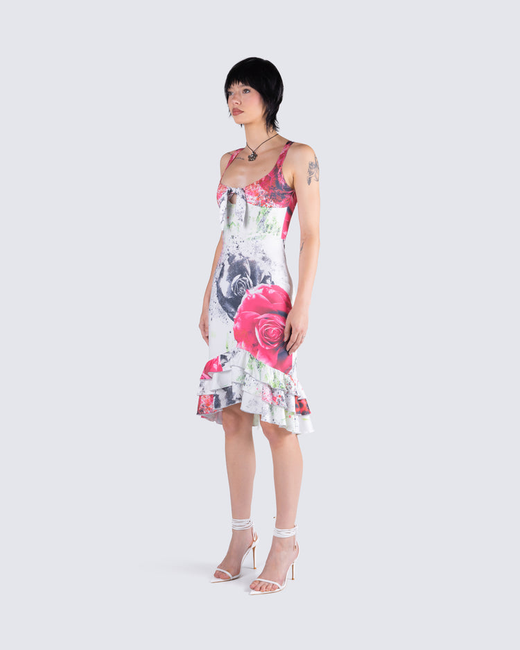Clarice Floral Print Dress