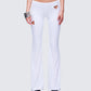 Cora White Jersey Heart Detail Pant model front