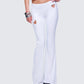 Cora White Jersey Heart Detail Pant