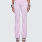 Corah Pink Knit Fold Over Leggings model front
