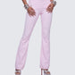 Corah Pink Knit Fold Over Leggings