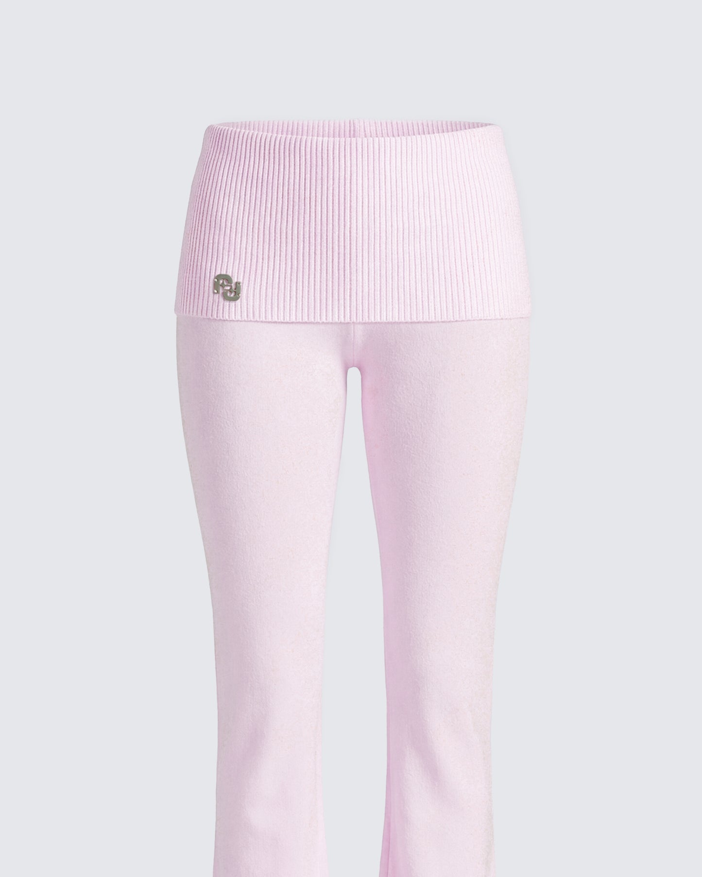 Corah Pink Knit Fold Over Leggings