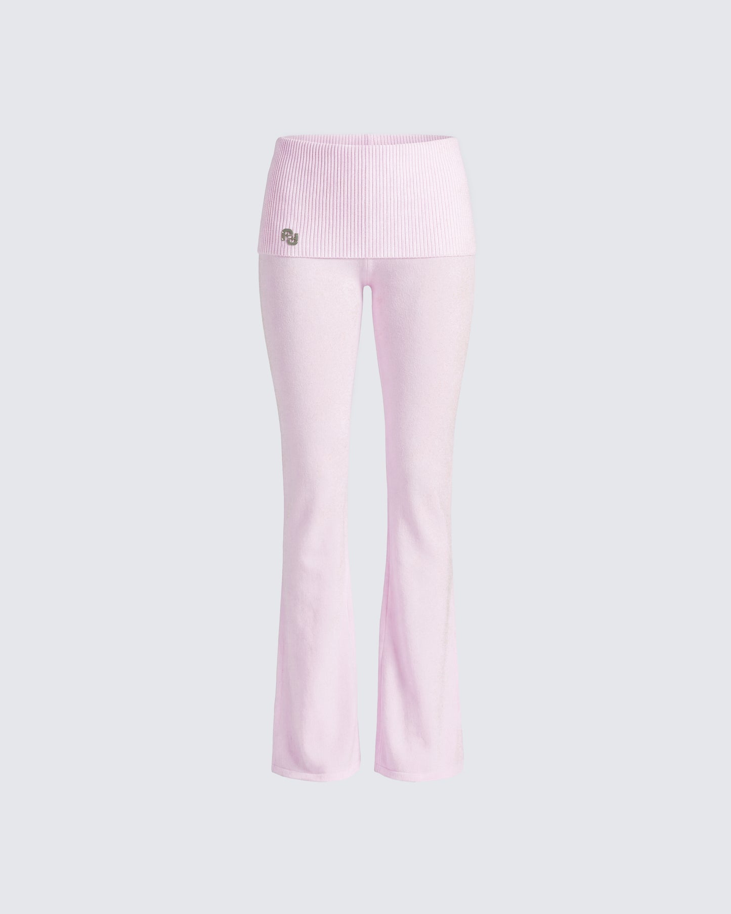 Corah Pink Knit Fold Over Leggings