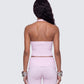 Corah Pink Knit Halter Top