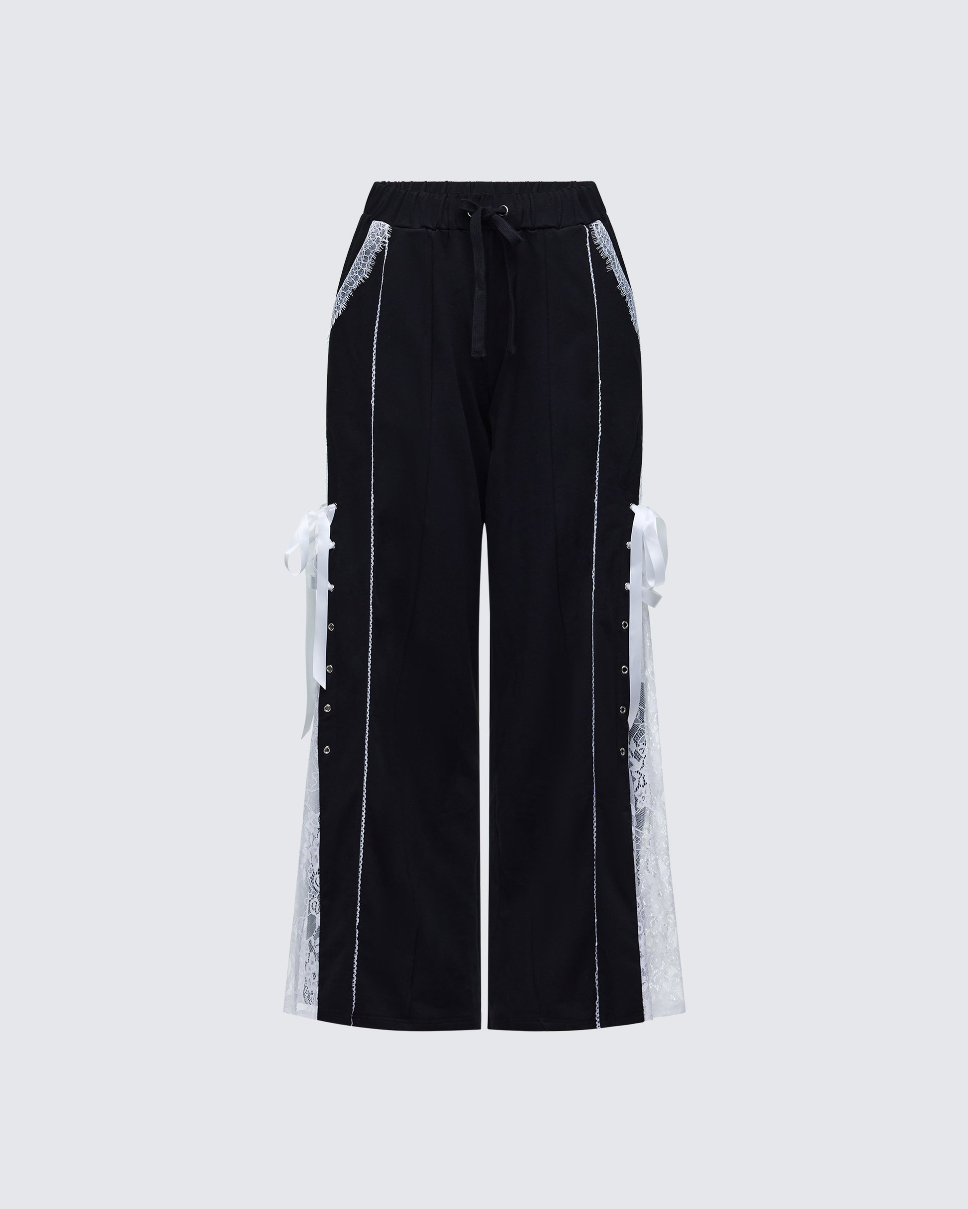 Corbyn Black Lace Window Sweatpants product front
