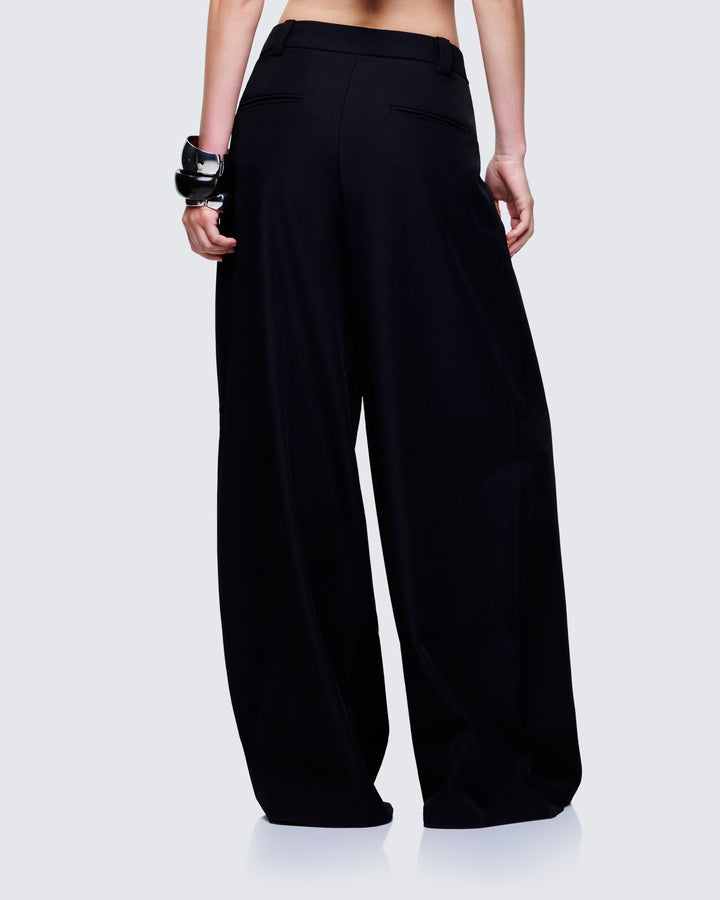 Cozbi Black Pressed Front Trouser