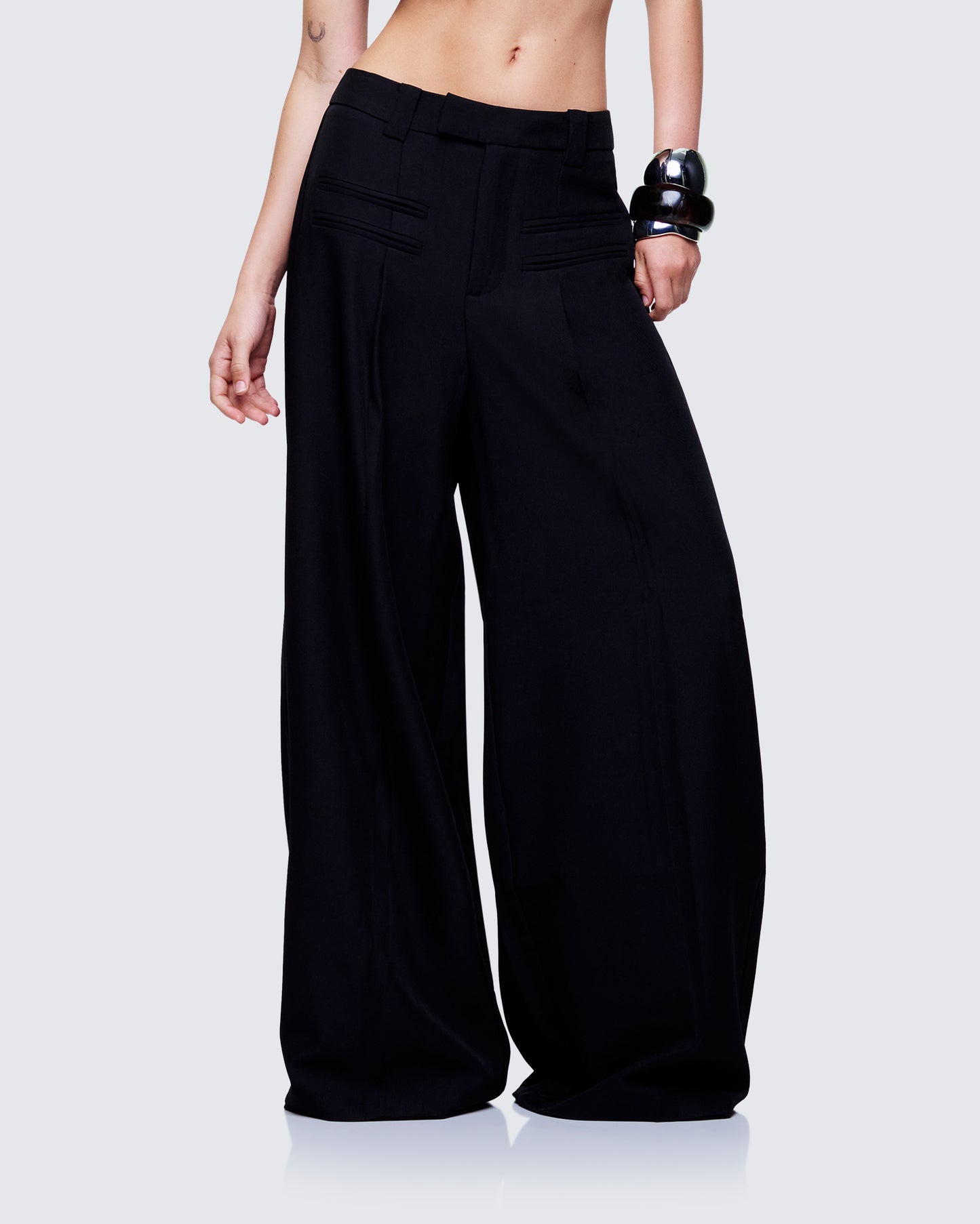Cozbi Black Pressed Front Trouser