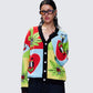 Cyrielle Multi Pop Art Sweater Knit Cardigan