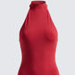 Cairo Red Halter Neck Romper