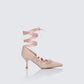 Dahlia Blush Lace up Ballet Pump