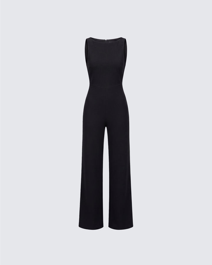 Damira Black Maxi Jumpsuit