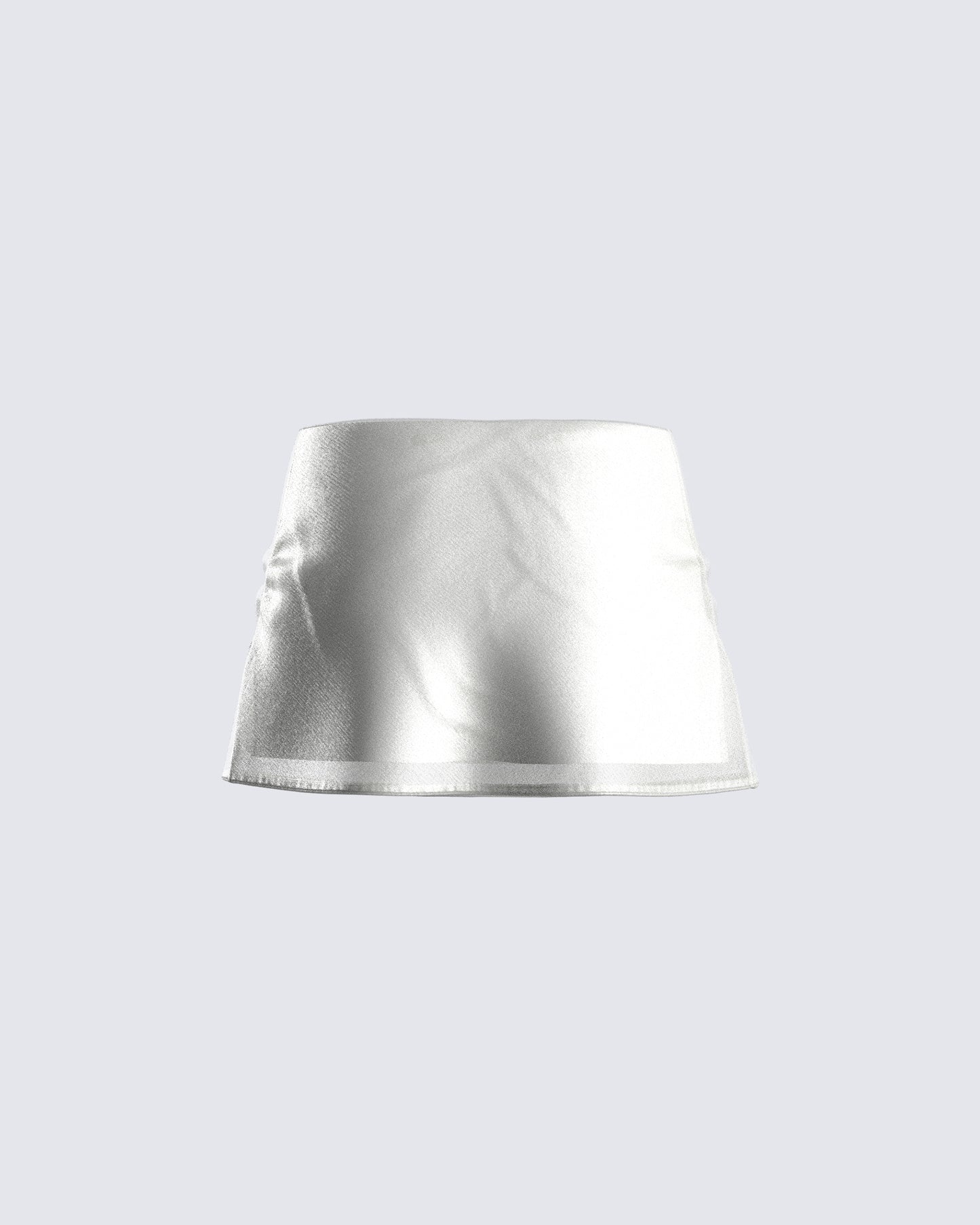 Dory White Chiffon Mini Skirt