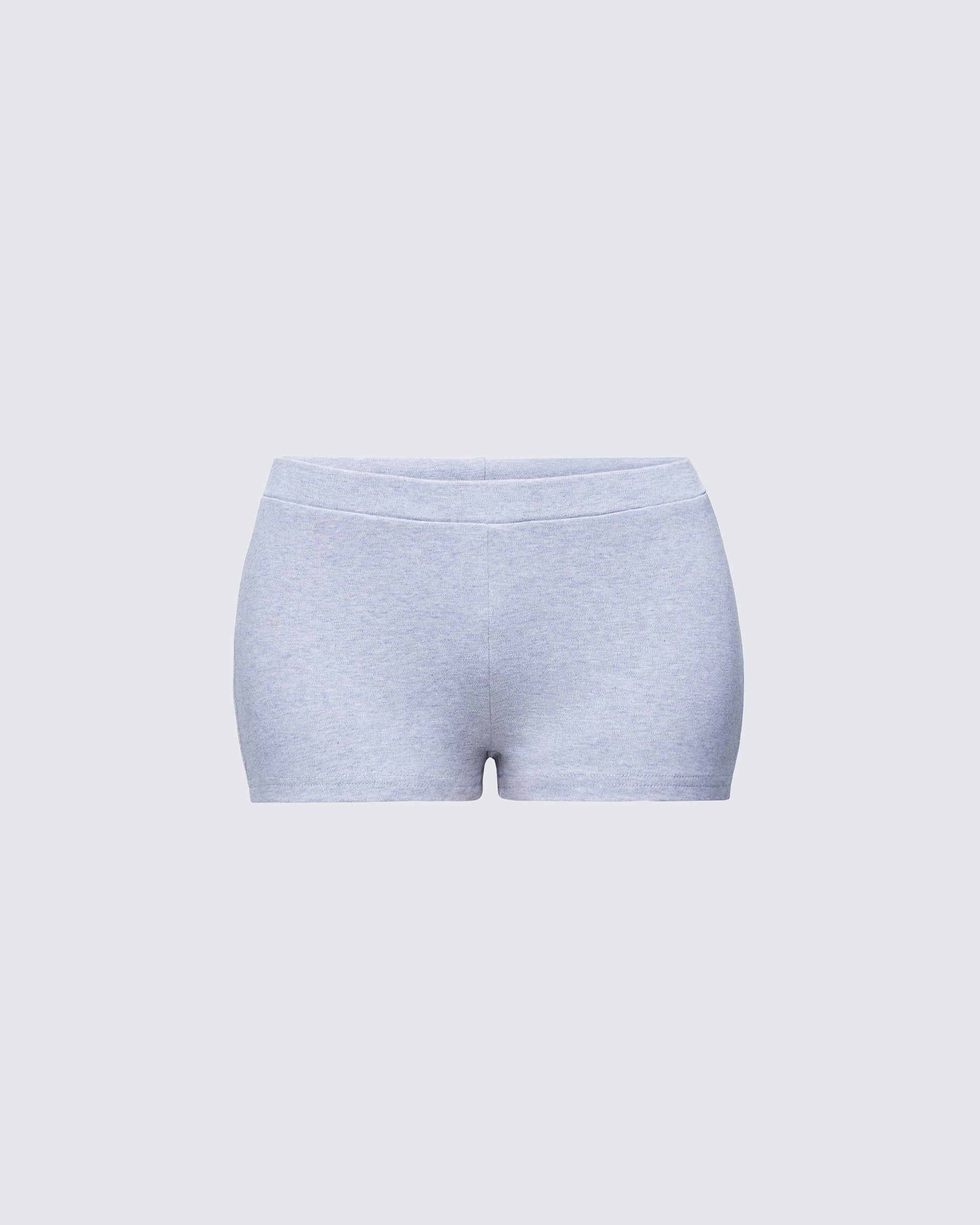 Grey Cotton Mini Shorts Grey Cotton Mini Shorts