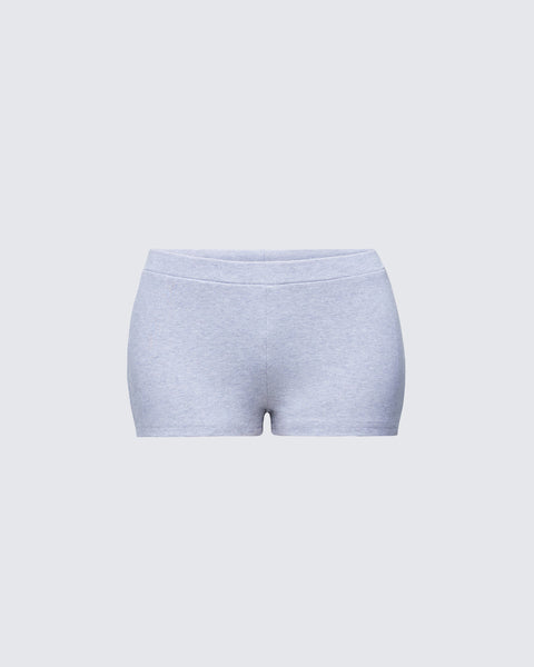 Ameri UND TWEED BOXER SHORTS ショートパンツ　グレー DARBY-HEATHER-GREY-MINI-