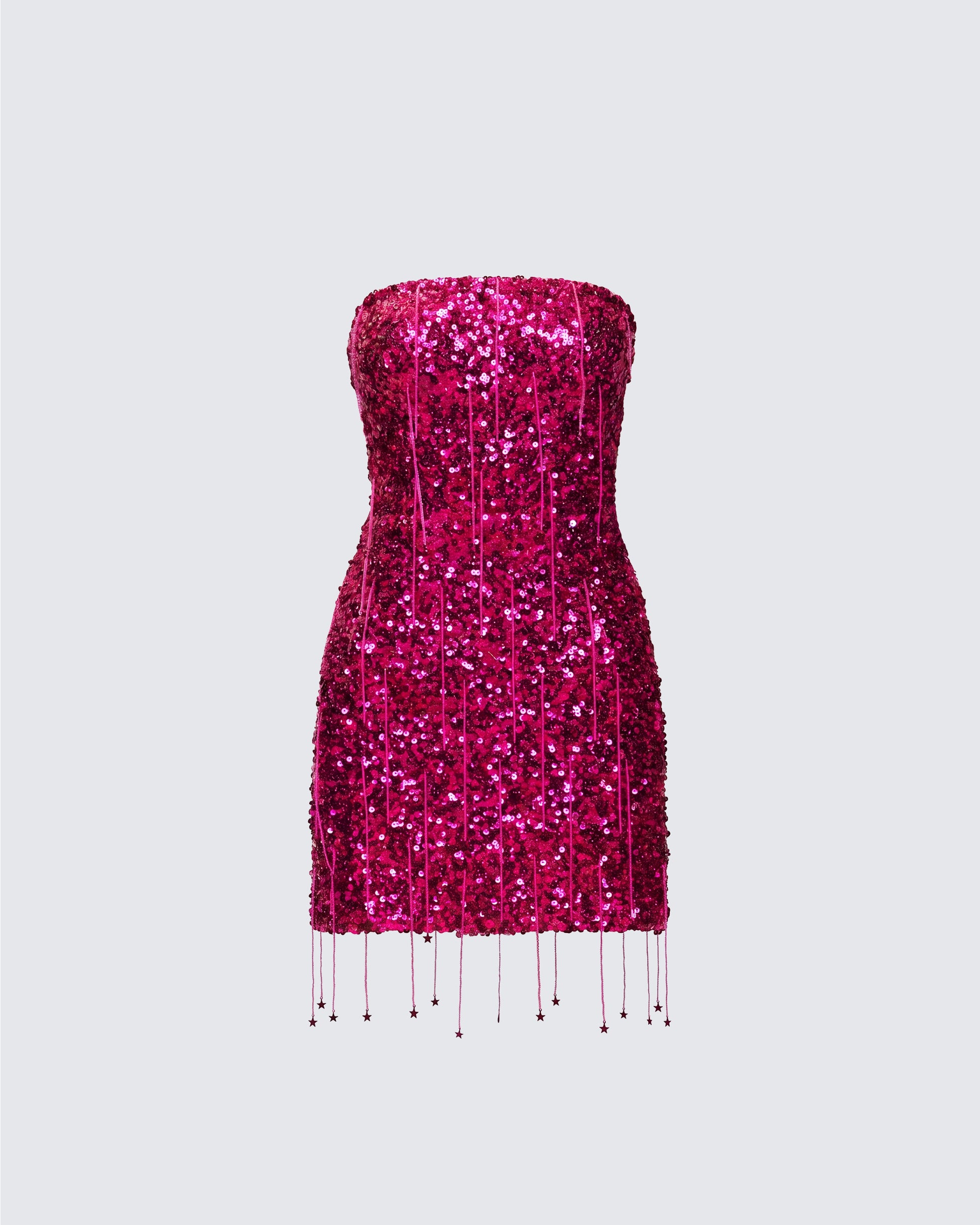 pink sequin trim cup detail mini dress Jocelyn Pink Sequin Mini Dress