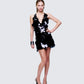 Deanah Black Disc Sequin Mini Dress