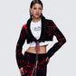 Dena Black Intarsia Knit Shrug