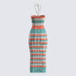 Derica Multi Open Knit Midi Dress