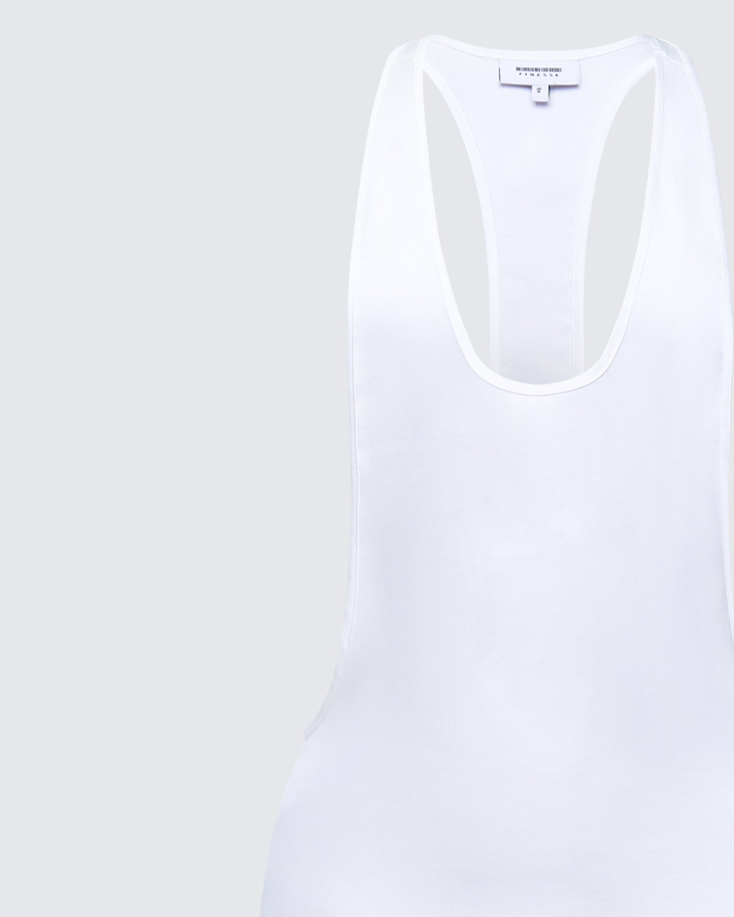 Dessa White Satin Racer Detail Maxi Dress