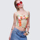 Devi Multi Print Corset Top