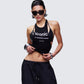Dido Black Cutaway Graphic Tank