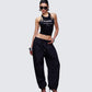 Dido Black Cutaway Graphic Tank