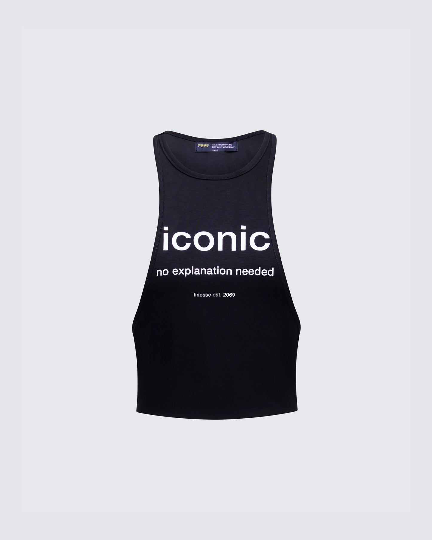 Dido Black Cutaway Graphic Tank