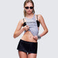 Dido Grey Marl Cutaway Graphic Tank