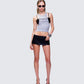 Dido Grey Marl Cutaway Graphic Tank
