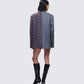 Dionne Grey Mixed Check Double Breasted Blazer