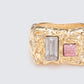 Disa Gold Molten Gem Ring