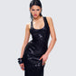 Donatella Black Sequin Maxi Dress