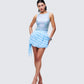 Women's blue matching set front view – FINESSE