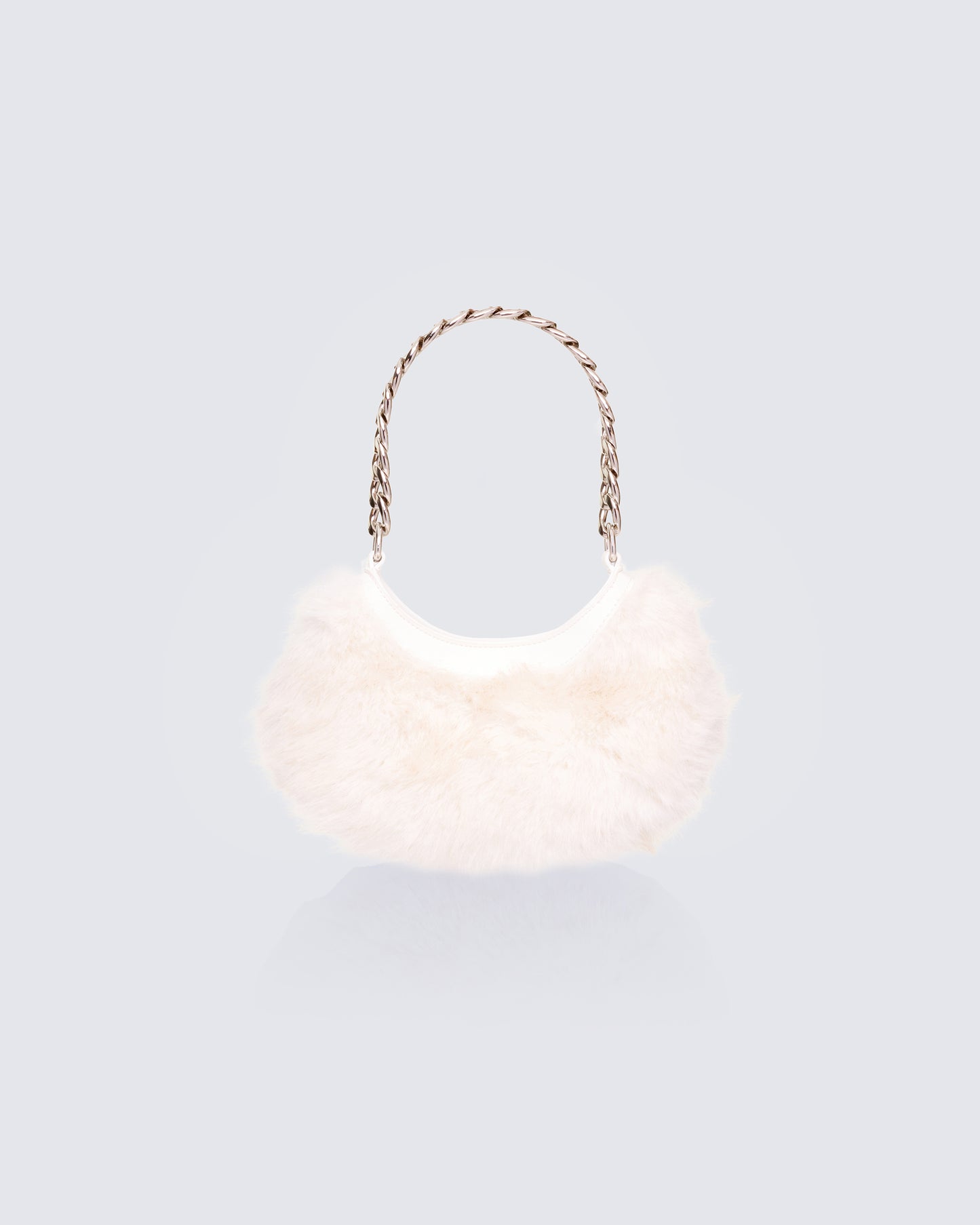 White shoulder bag front view – FINESSE