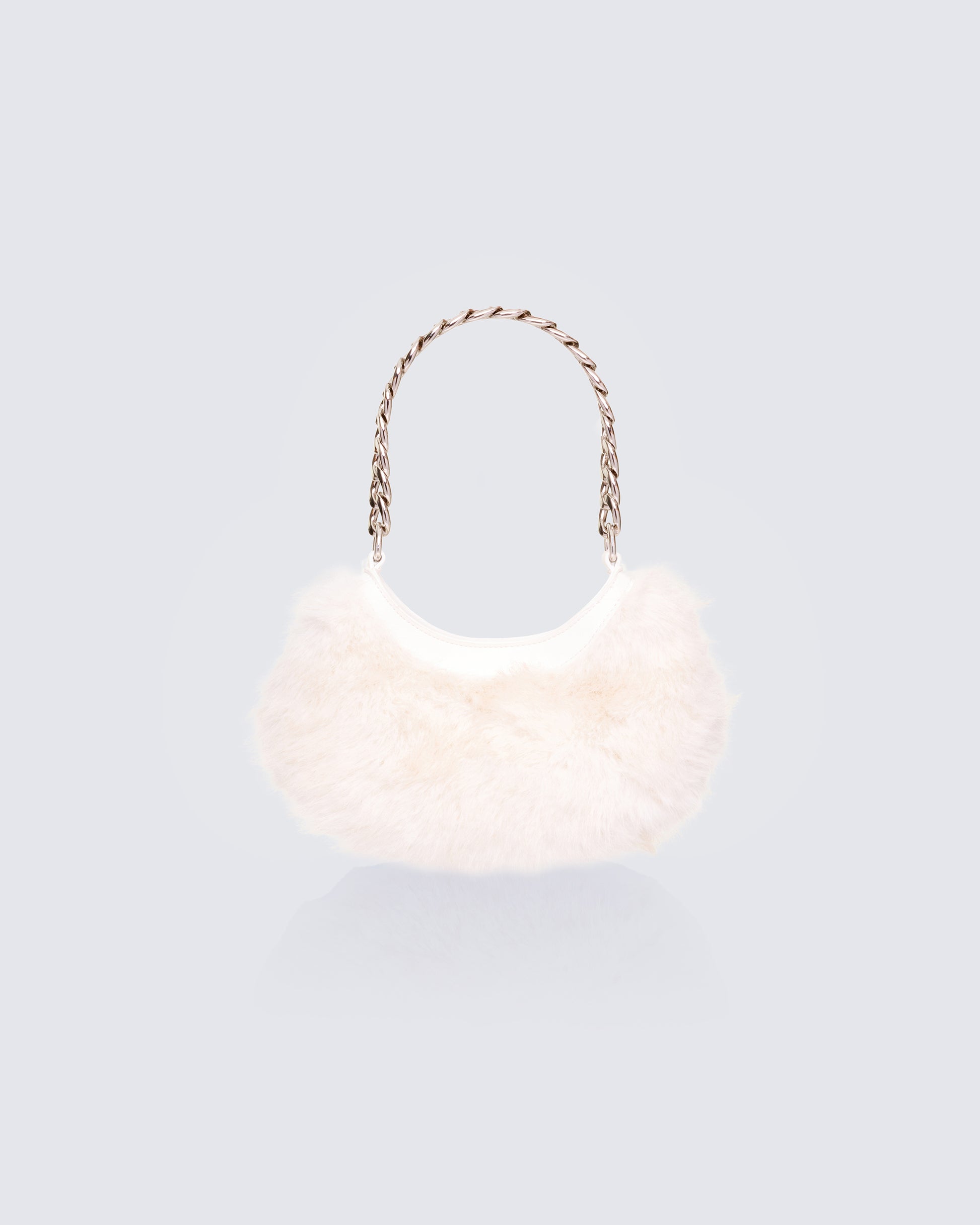 White shoulder bag front view – FINESSE