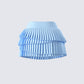 Evalina Blue Pleated Mini Skirt