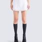 Dory White Chiffon Mini Skirt